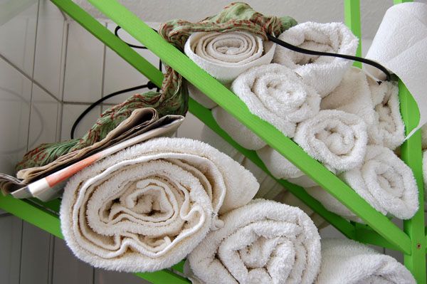 Experimental Bathroom Rack, closeup 