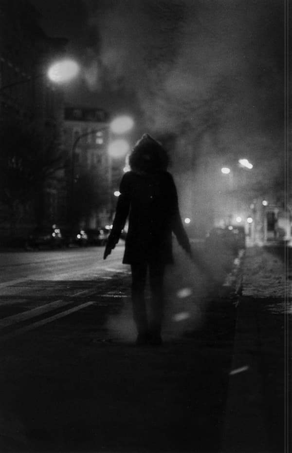 photo of a woman in the fog