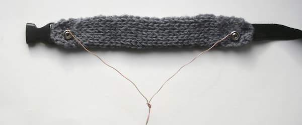 Knitted stretch sensor